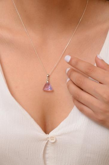 Swarovski Taşlı 925 Ayar Gümüş Kolye
